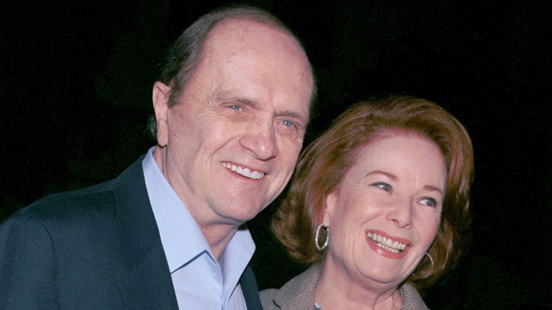 Bob Newhart and Ginnie Newhart smiling