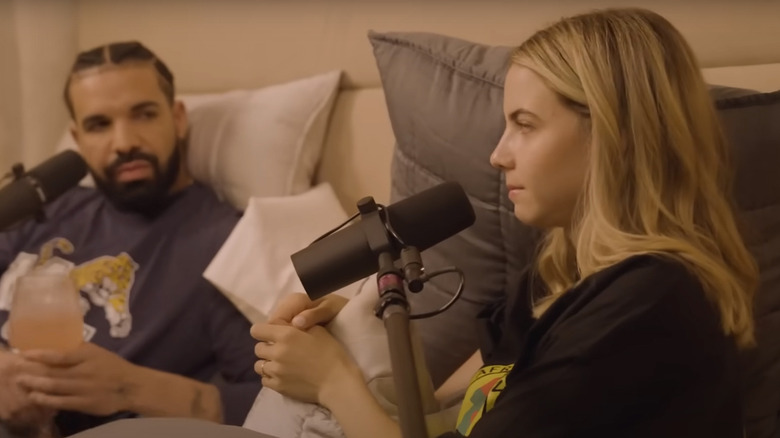Bobbi Althoff interviewing Drake