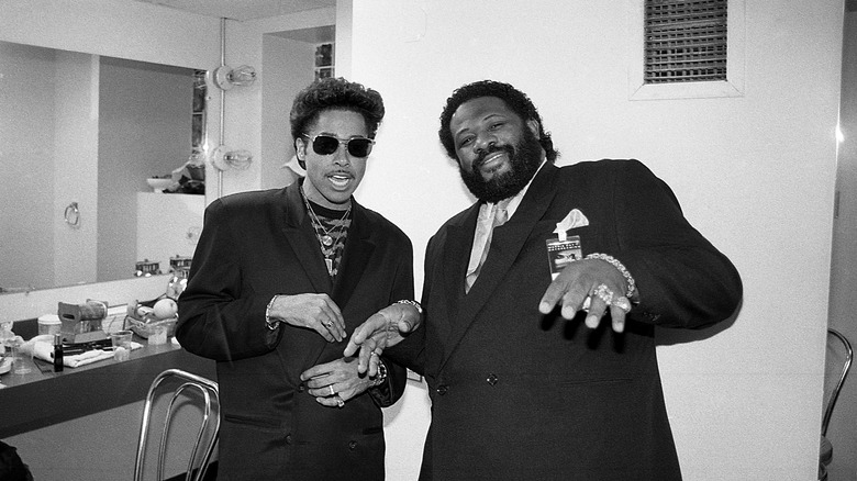 Khalil Rountree with singer Morris Day