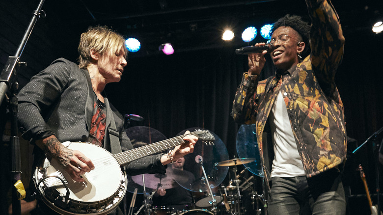 Breland with collaborator Keith Urban