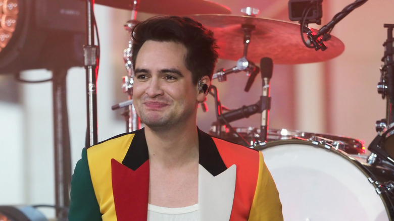 Brendon Urie smiling on stage