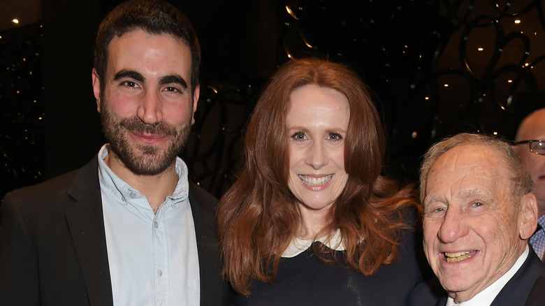 Brett Goldstein mingling and smiling on red carpet