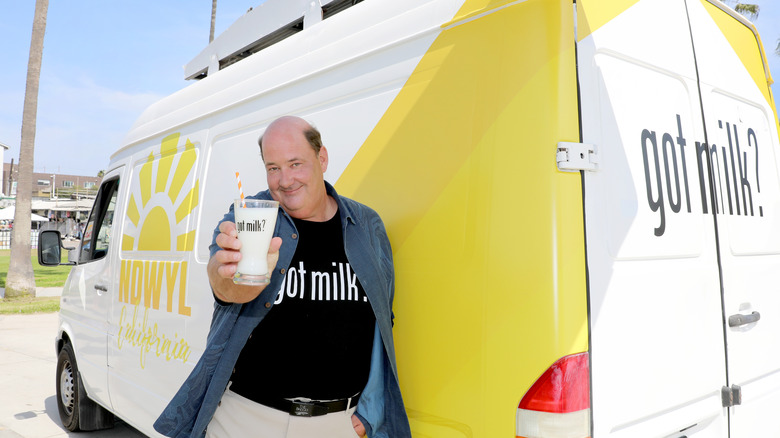 Brian Baumgartner promoting milk