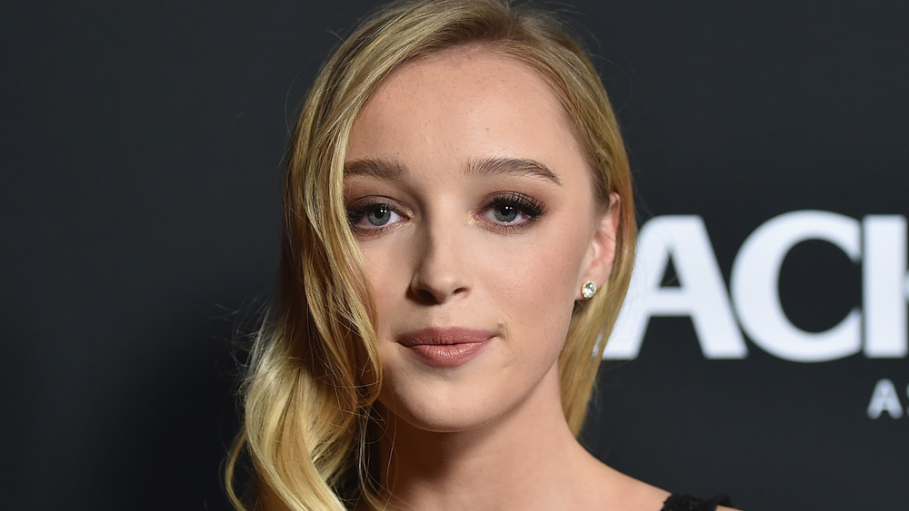 Phoebe Dynevor on a red carpet