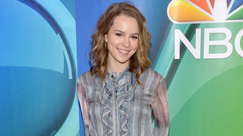 Bridgit Mendler posing at an event