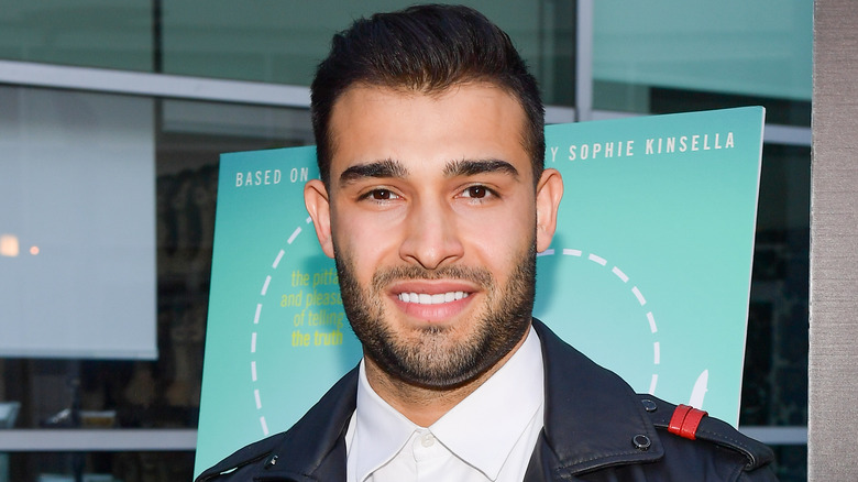 Sam Asghari smiling