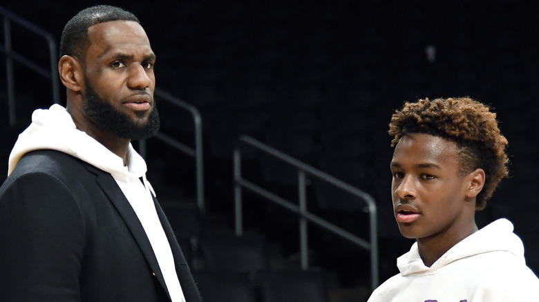 LeBron James and Bronny James