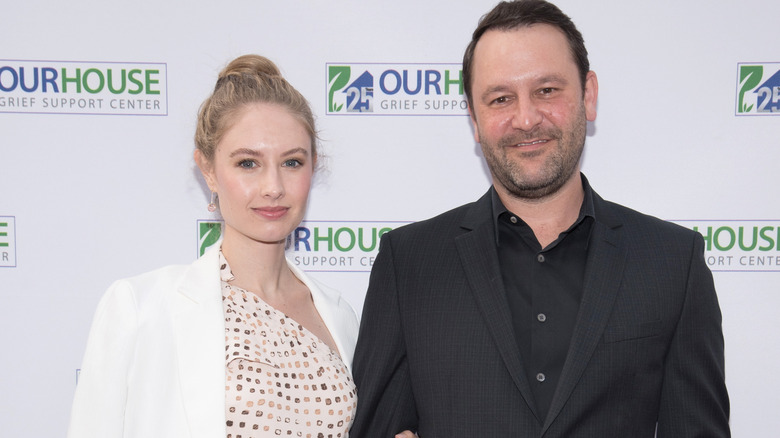 Caitlin Thompson and Dan Fogelman, both smiling