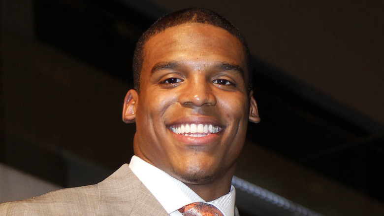 Cam Newton smiling 