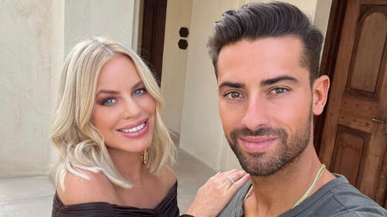 Caroline Stanbury and Sergio Carrallo in a selfie