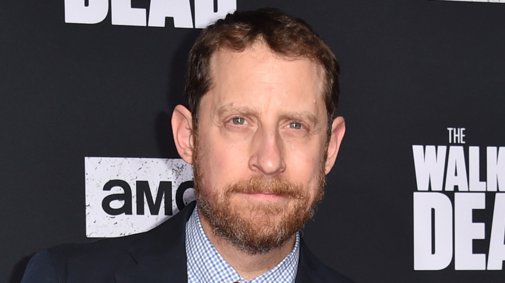 Scott Gimple posing for cameras