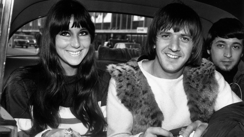 Cher and Sonny Bono smiling