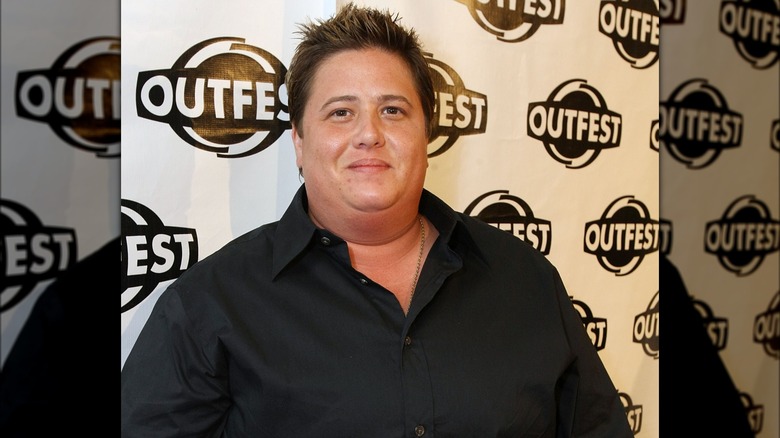 Chaz Bono smiling at Outfest in 2009