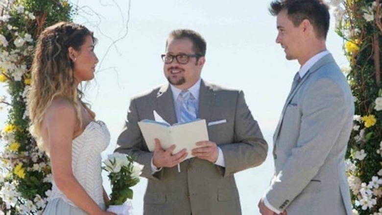 Chaz Bono officiating a wedding in The Bold and the Beautiful