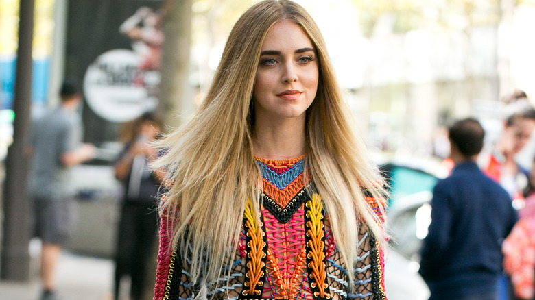 Chiara Ferragni walking