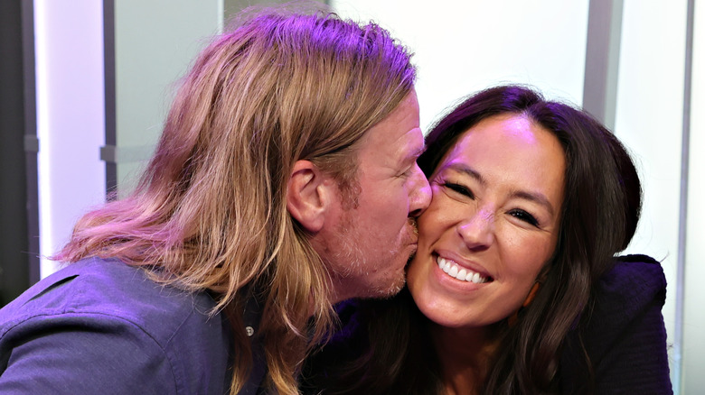 Chip kissing Joanna Gaines