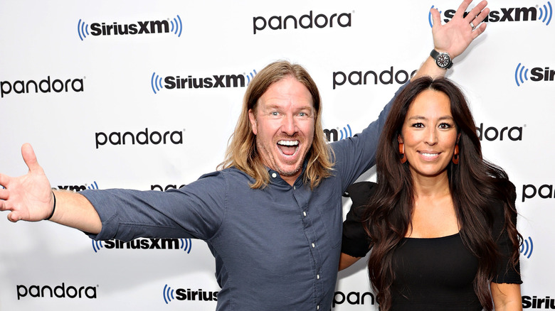 Chip and Joanna Gaines at an event, posing