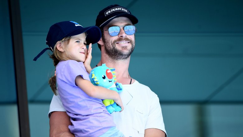 Chris Hemsworth with daughter India Rose