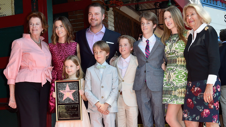 Chris O'Donnell with family