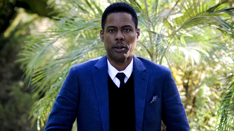 Chris Rock in a blue suit