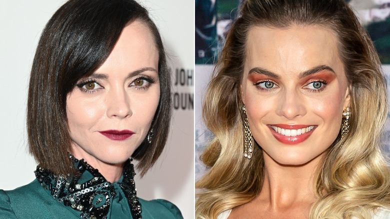 Christina Ricci and Margot Robbie split image