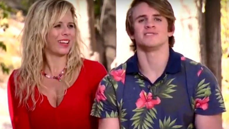 Cole and his mom on The Amazing Race