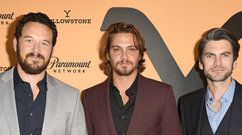 Cole Hauser, Luke Grimes and Wes Bentley, all posing