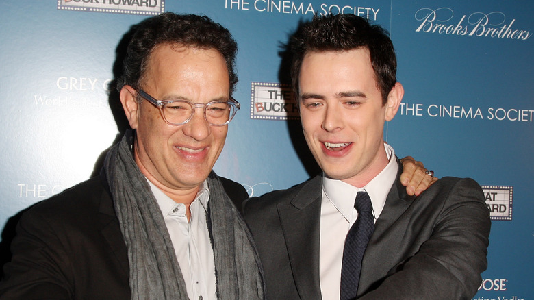 Tom and Colin Hanks at event