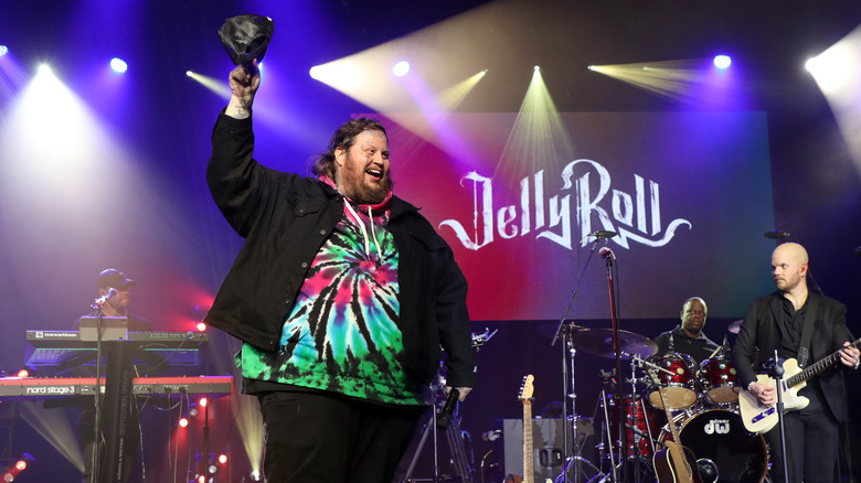 Jelly Roll onstage in Nashville
