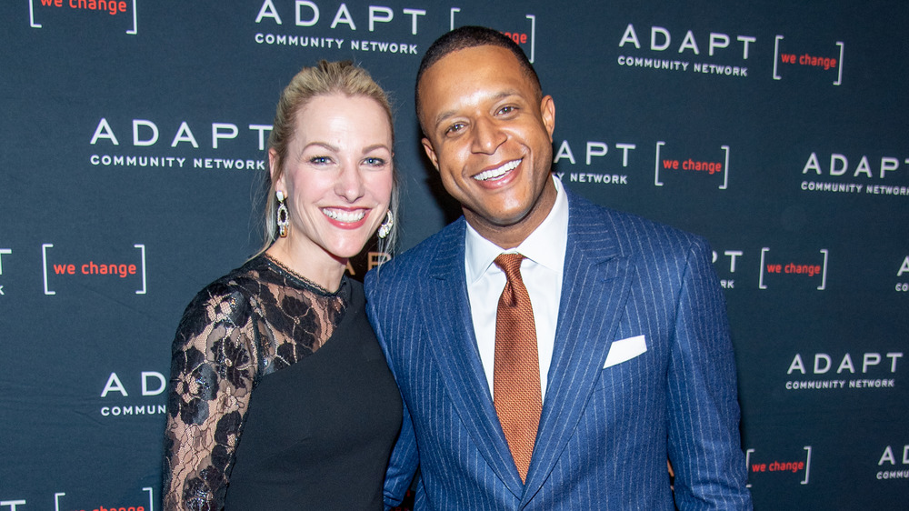 Lindsay Czarniak and Craig Melvin, smiling together