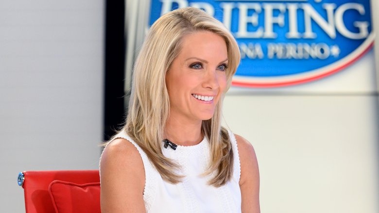 Dana Perino smiling on set