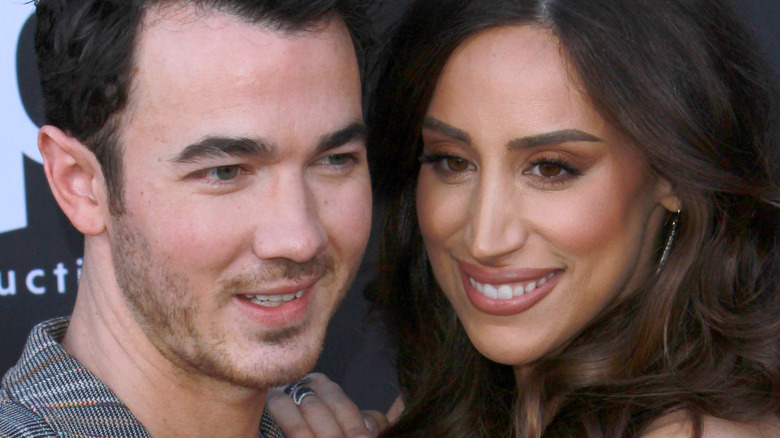 Danielle and Kevin Jonas smiling