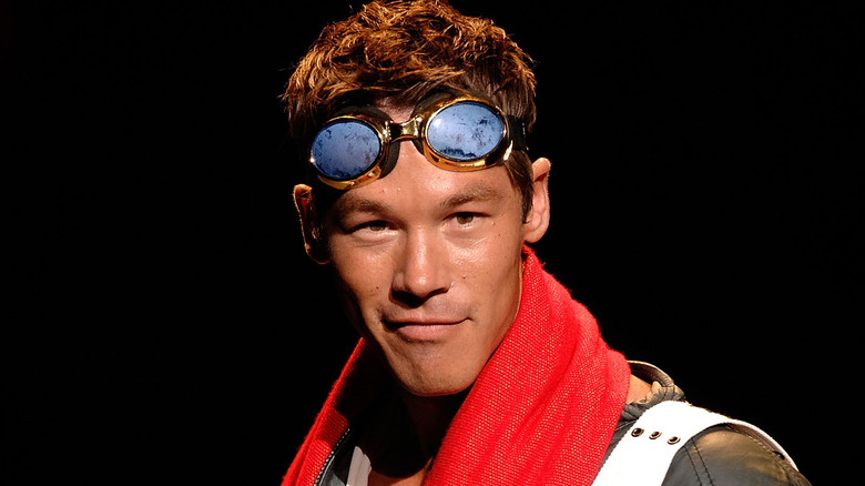 David Bromstad on runway