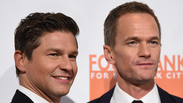 David Burtka and Neil Patrick Harris at Food Bank event