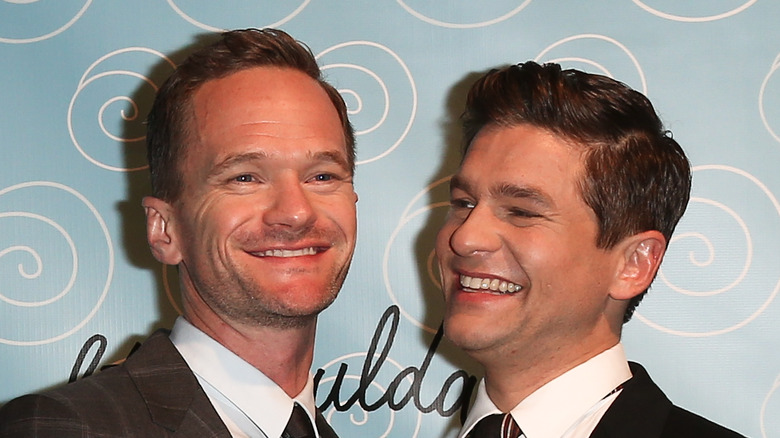 Neil Patrick Harris, David Burtka, both smiling