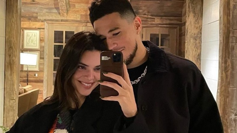 Kendall Jenner and Devin Booker, mirror selfie