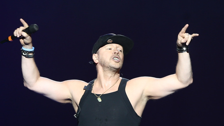 Donnie Wahlberg on stage