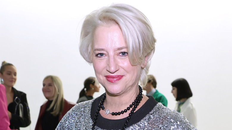 Dorinda Medley wearing a necklace, smiling