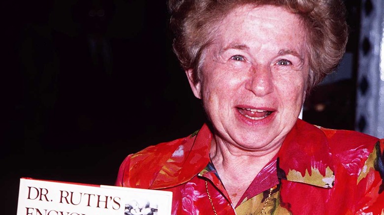 Dr Ruth with her book