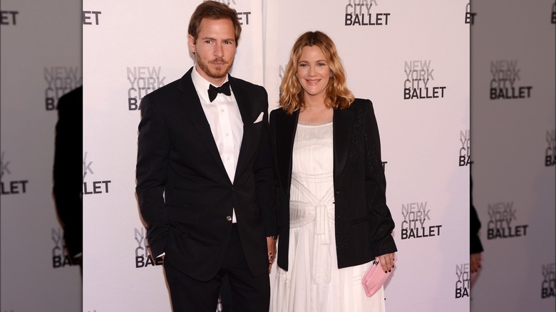 Drew Barrymore and Will Kopelman smiling