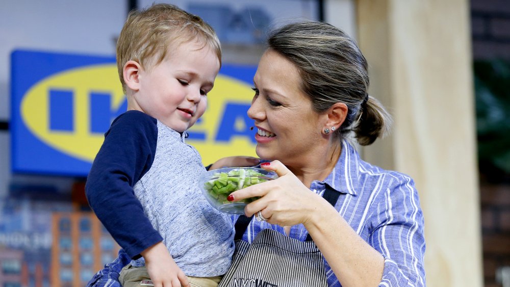 Dylan Dreyer (R) and son Calvin Bradley Fichera