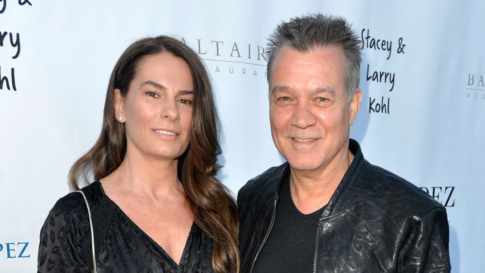 Janie Liszewski and Eddie Van Halen at the George Lopez Foundation 10th Anniversary Celebration Party