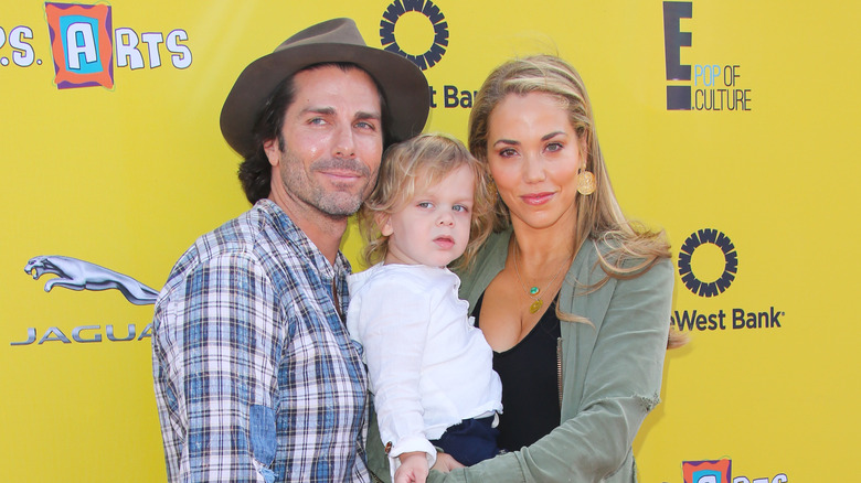 Elizabeth Berkley and family