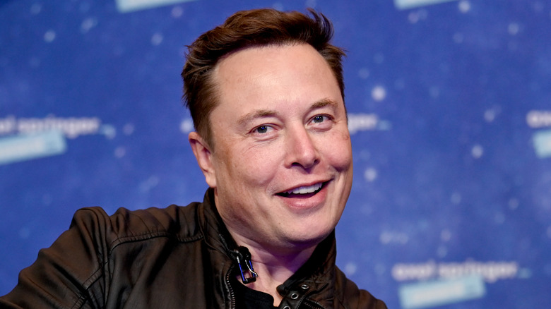 Elon Musk smiling