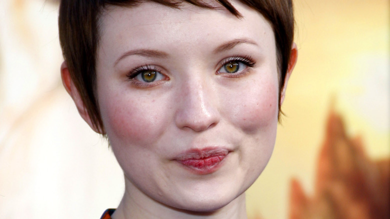 Emily Browning at a movie premiere