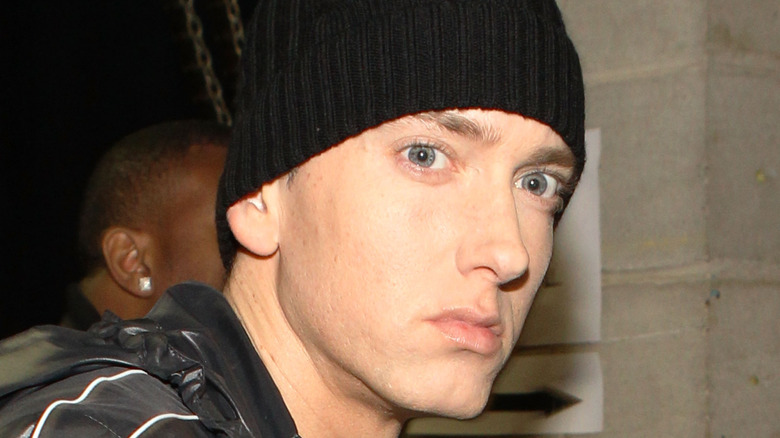 Eminem in a beanie