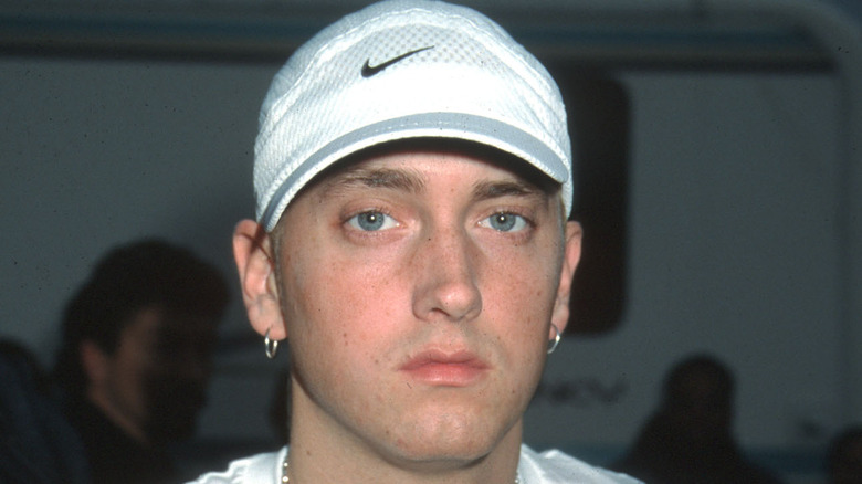 Eminem in a hat