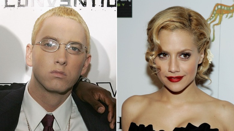 Eminem and Brittany Murphy split image