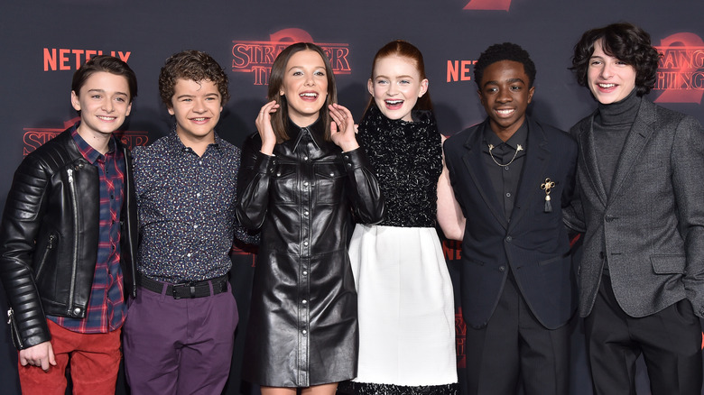 Stranger Things cast at event