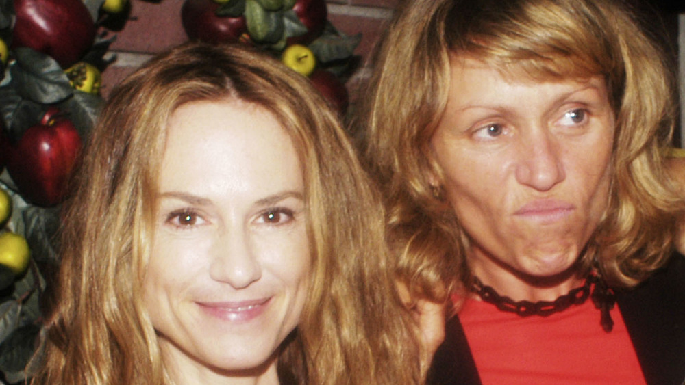 Frances McDormand and Holly Hunter posing